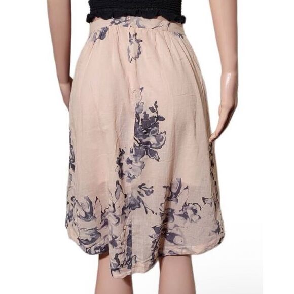 Amorethos asymmetrical floral high-low wrap skirt size 4/S - Picture 6 of 7